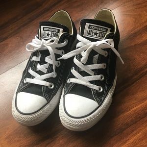Black and White Converse Shoes